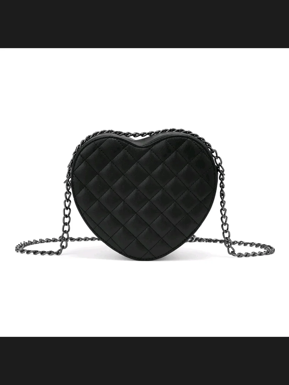 NWT Valentino Orlandi Black Quilted Heart Crossbody Bag VOSB-010 Factory Wrapped